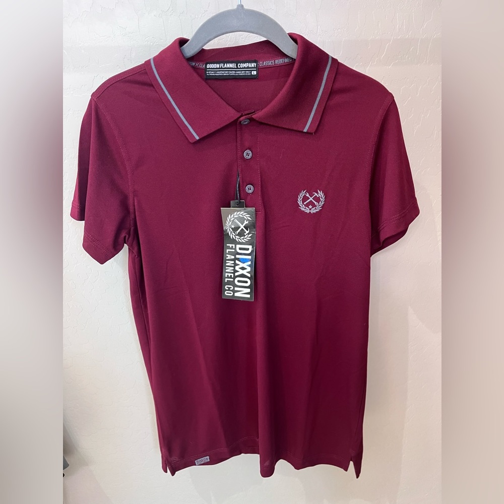 Burgundy Dixxon Flannel Company. Classics Redefined Sport/Polo Top